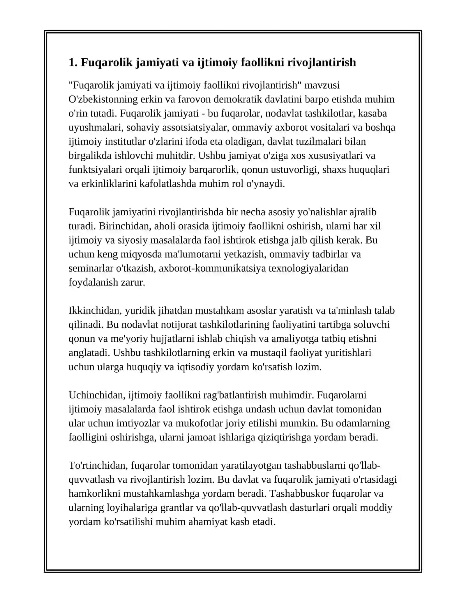 ERKIN VA FAROVON DEMOKRATIK O'ZBEKISTON DAVLATINI BIRGALIKDA BARPO ETAMIZ 3