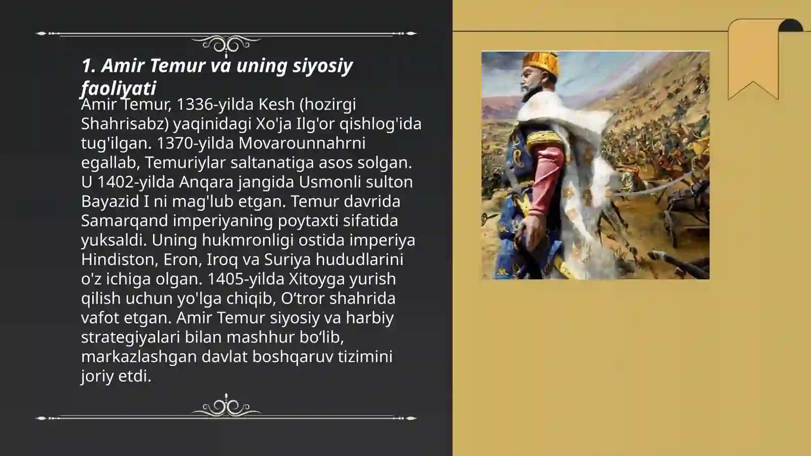 Amir Temur va uning siyosiy faoliyati 3