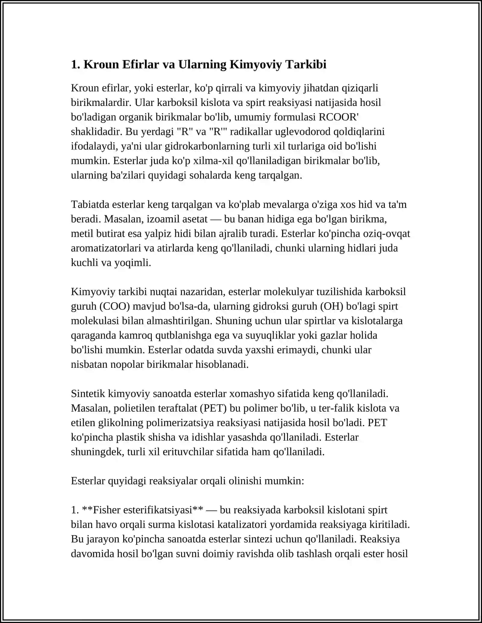 Kroun Efirlar Dori Vositalar Sifatida 3