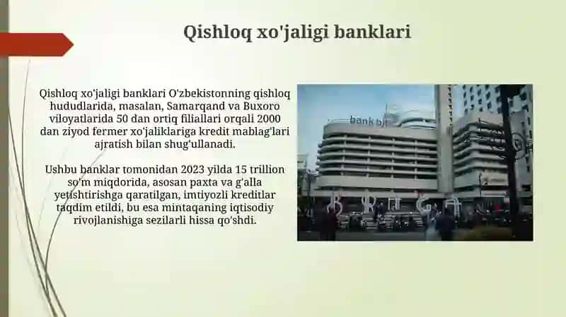 Qishloq xo'jaligi banklari 3