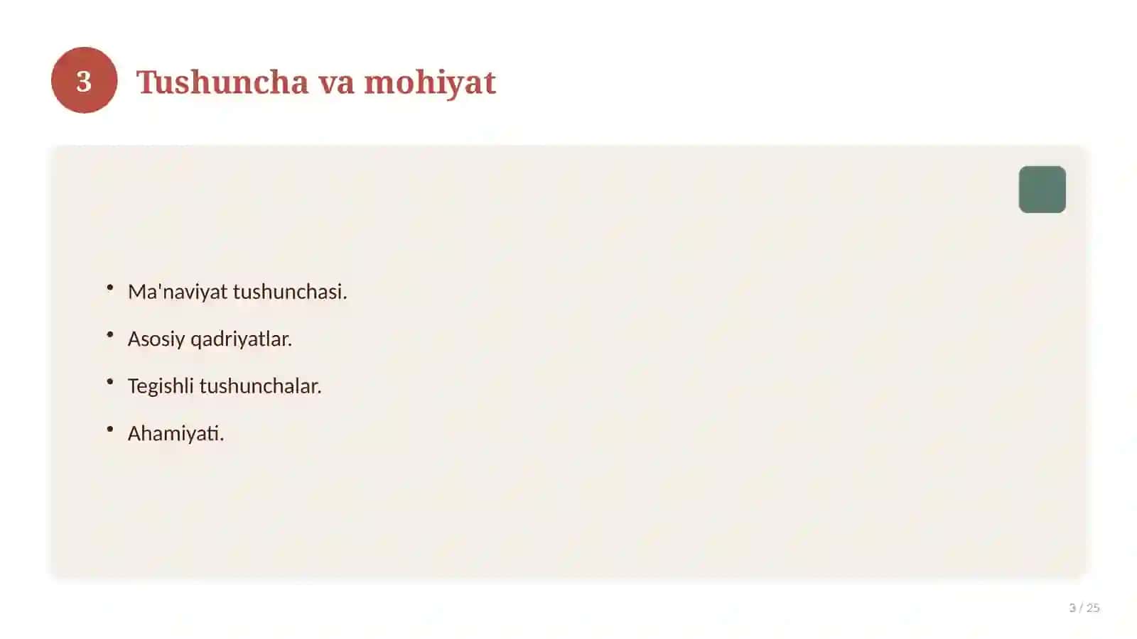 TAQDIMOT YOSHLARNING MA'NAVIY KAMOLOTGA YETKAZISHDA DINNING O‘RNI 3