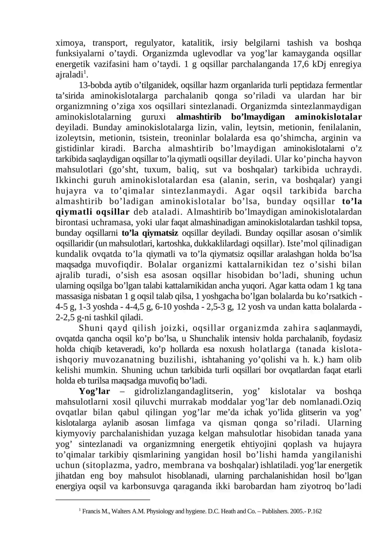Moddalar va enеrgiya almashinuvi va uning yoshga oid xususiyatlari 3
