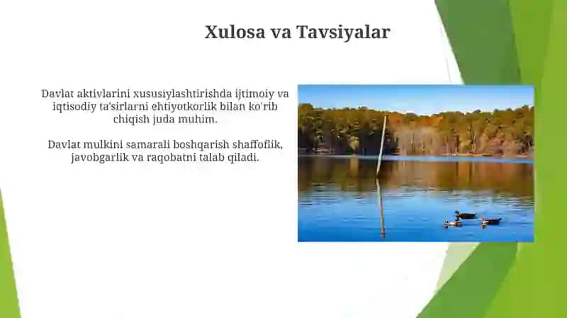 Xususiylashtirish va davlat mulki boshqarish siyosati 3