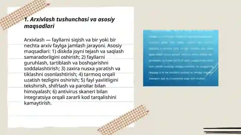 Arxivlash va viruslardan himoyaqilish 3