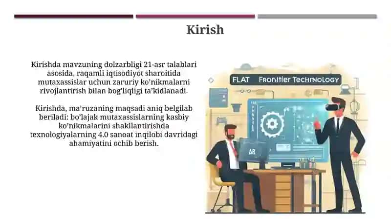 Boʻlajak mutaxassisning kasbiy koʻnikmalarini rivojlantirish texnalogiyalari 3