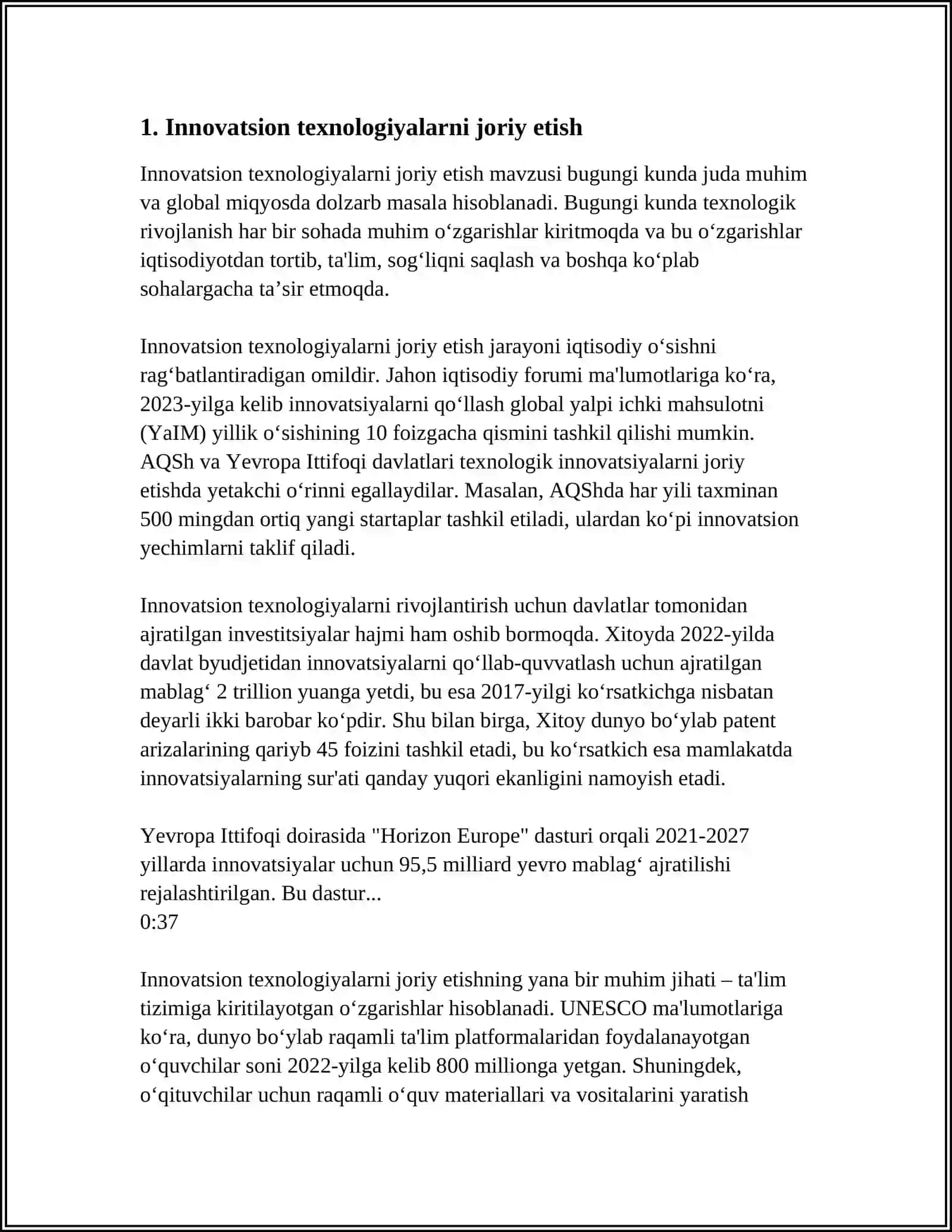 ZICHLASHTIRISH JARAYONINI SAMARADORLIGINI IFODALOVCHI OMILLAR 3