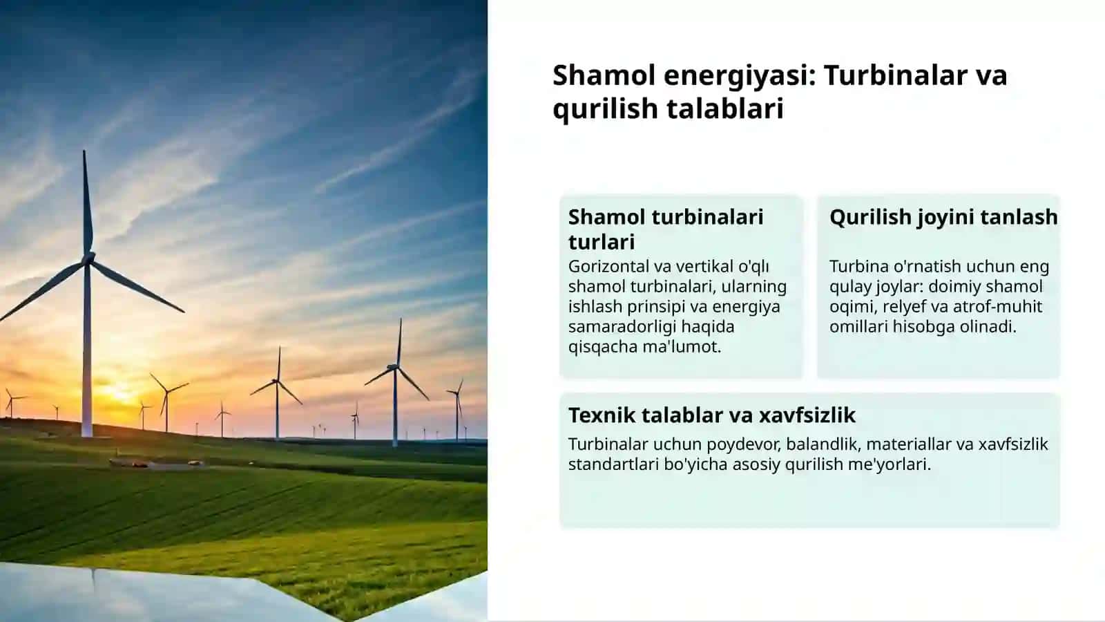 Muqobil energiya: kelajak manbalari 3