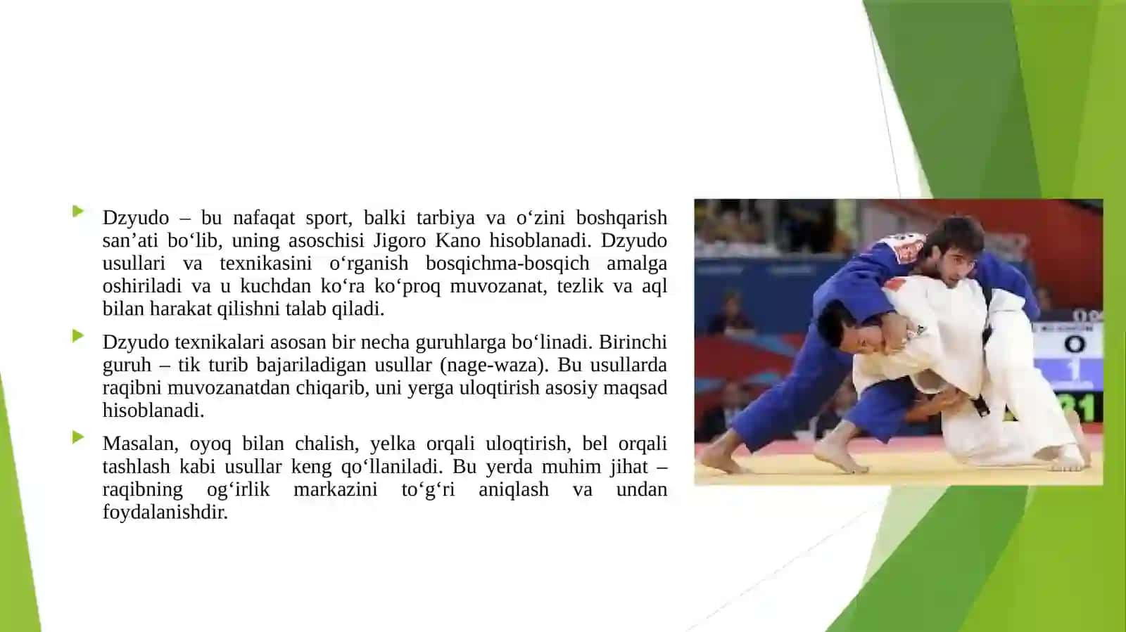DZYUDO KURASH USULLARI VA TEXNIKASINI O‘RGANISH 3