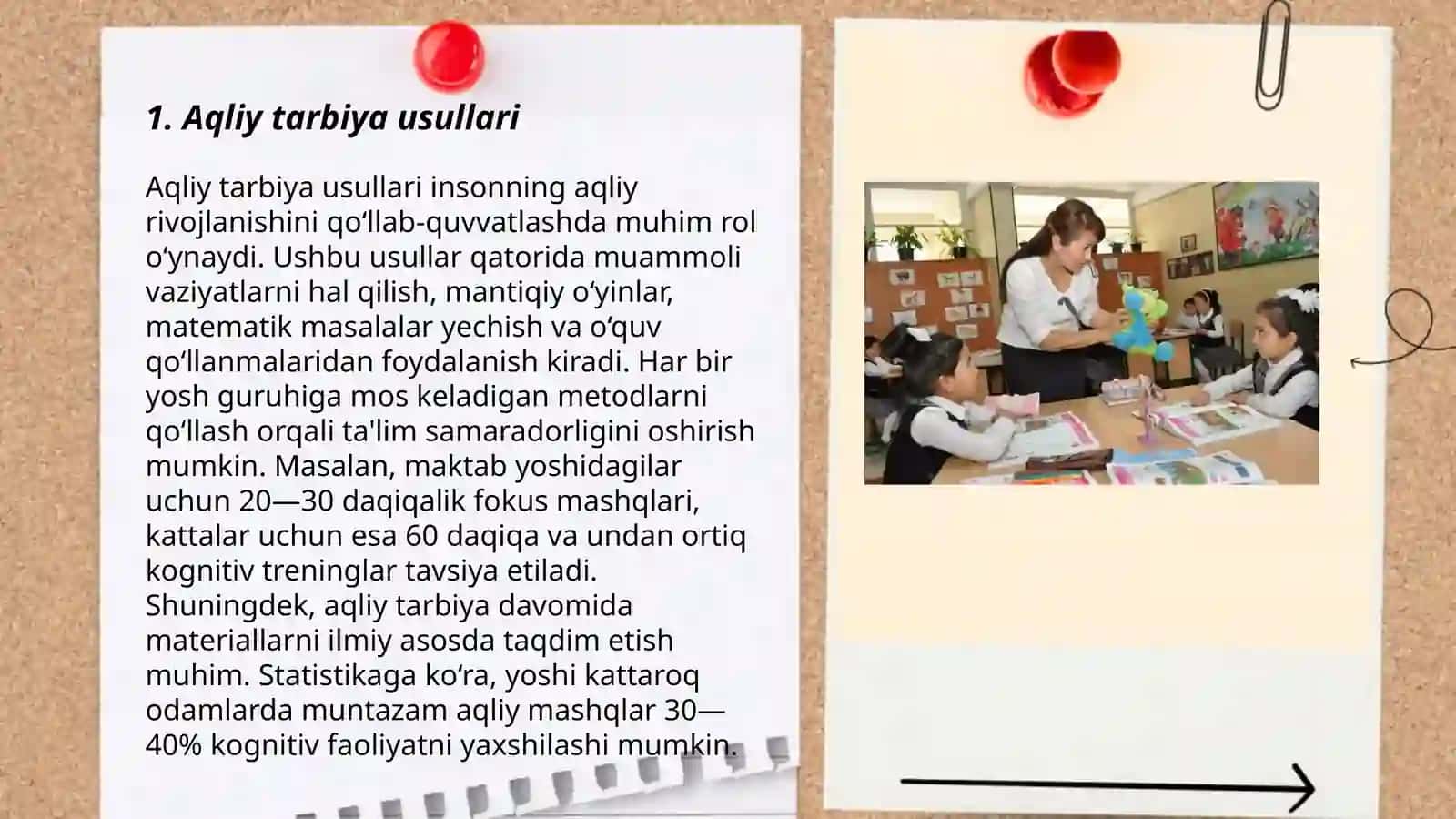 Aqliy tarbiya usullari 3
