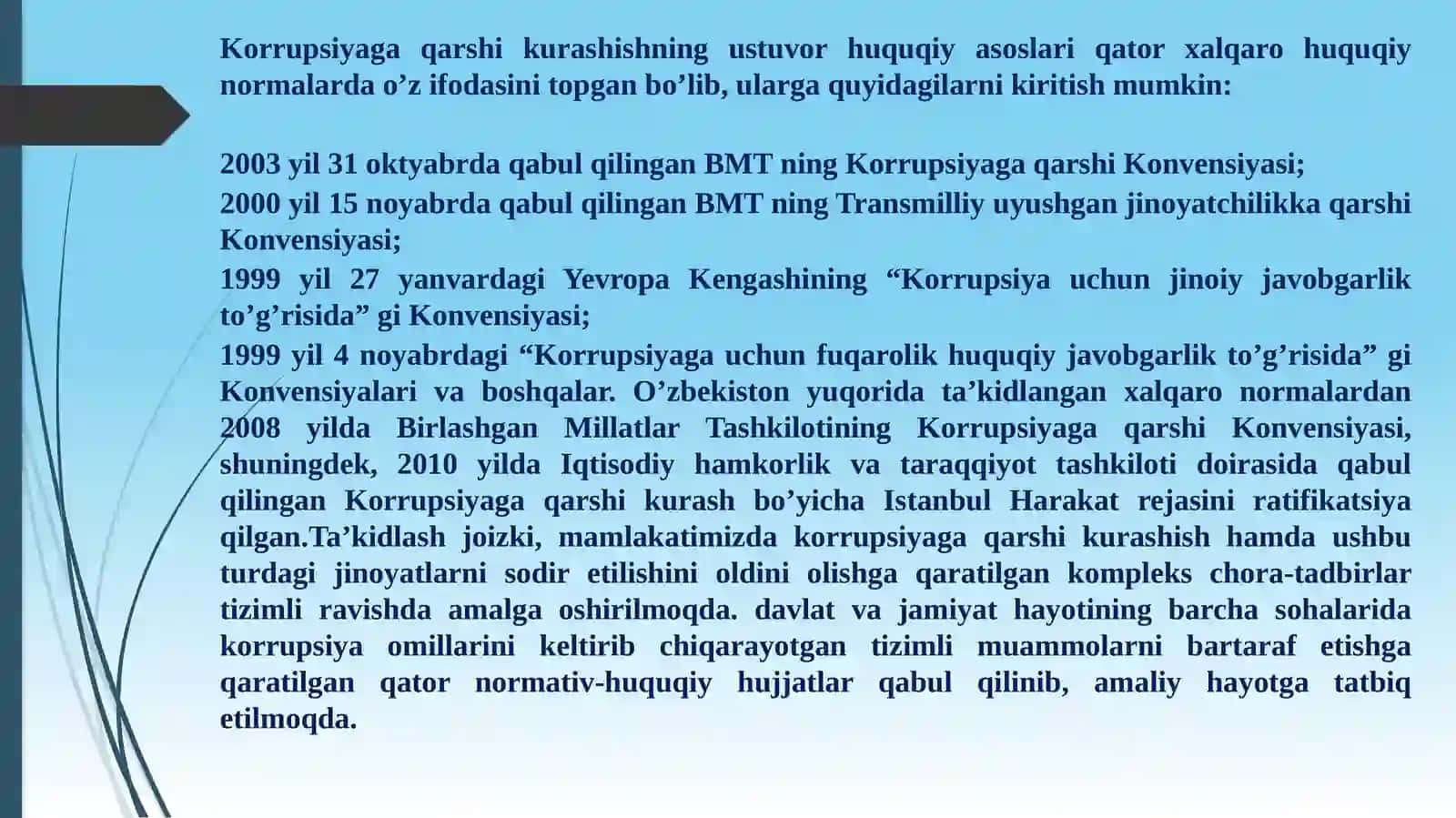 O’zbekistonda korrupsiyaga qarshi kurash mexanizmlari 3