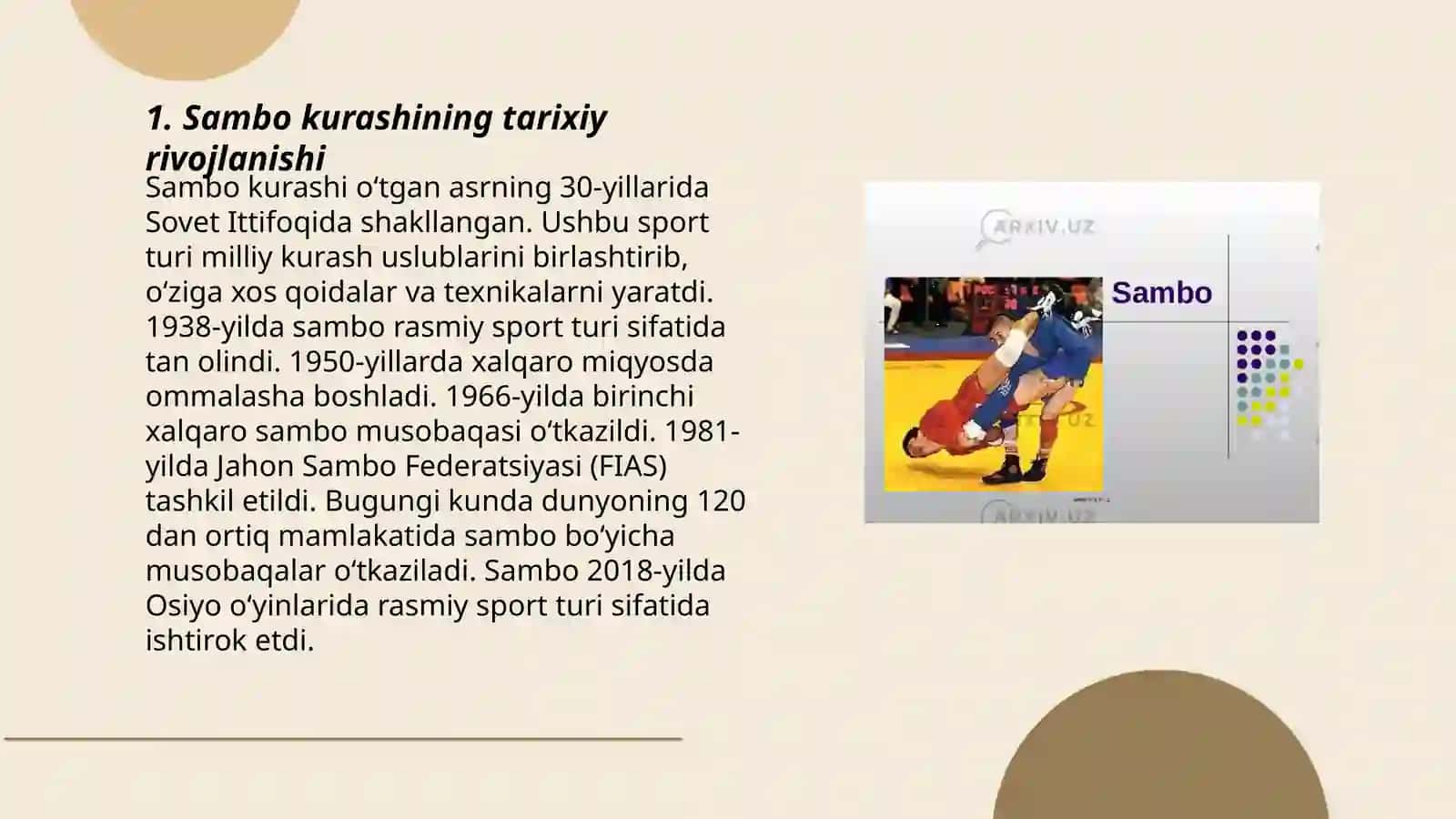 Sambo kurashining qoidalari 3