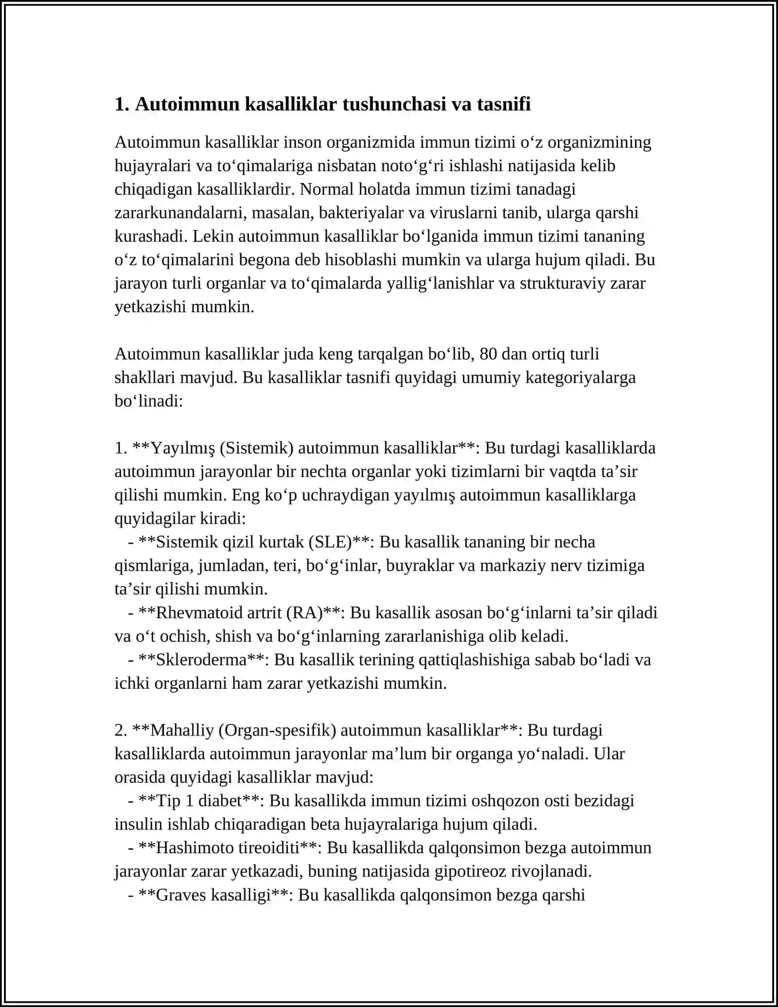 AUTOIMMUN KASALLIKLAR KELIB CHIQISHI KECHISHI DIAGNOSTIKASI 3