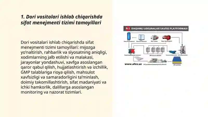 Dori vositalari ishlab chiqarishda sifat menejmenti tizimlari 3