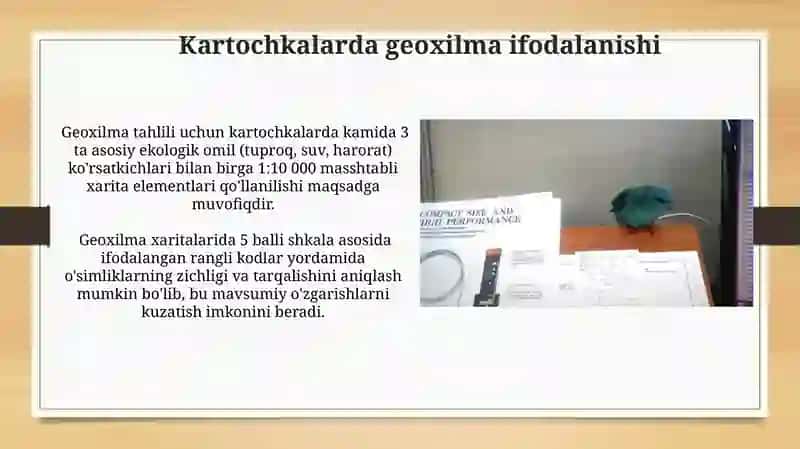 Geoxilma xillik muvozanat ekalogik vaziyat terminlarini kartalarda tahlil qilish va o'rganish 3