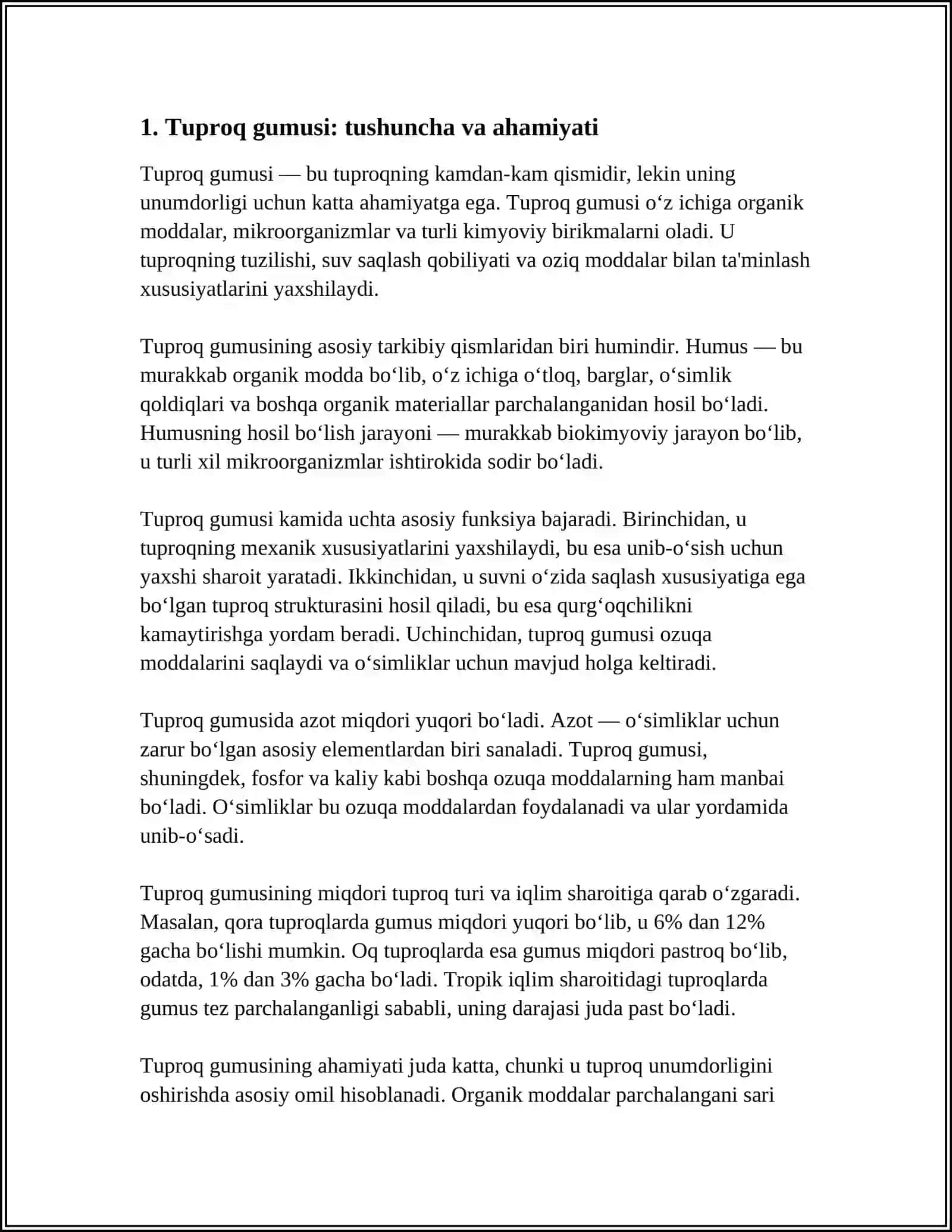TUPROQ GUMUSI UNING KELIB CHIQISHI VA XOSSALARGA TASIRI 3