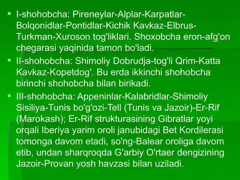 Alp-Himolay Alp burmachanligi Neotetis kamari geologik tuzilishi va rivojlanish tarixi 3