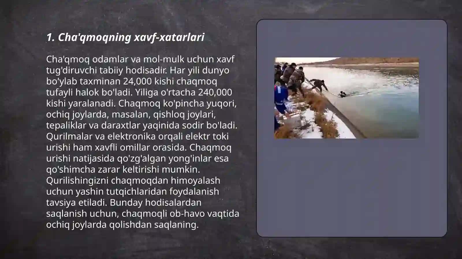 Cha'qmoqning xavf-xatarlari 3