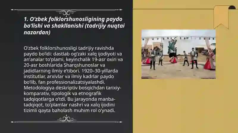 Oʻzbek folklorshunosligining tadrijiy taraqqiyoti 3