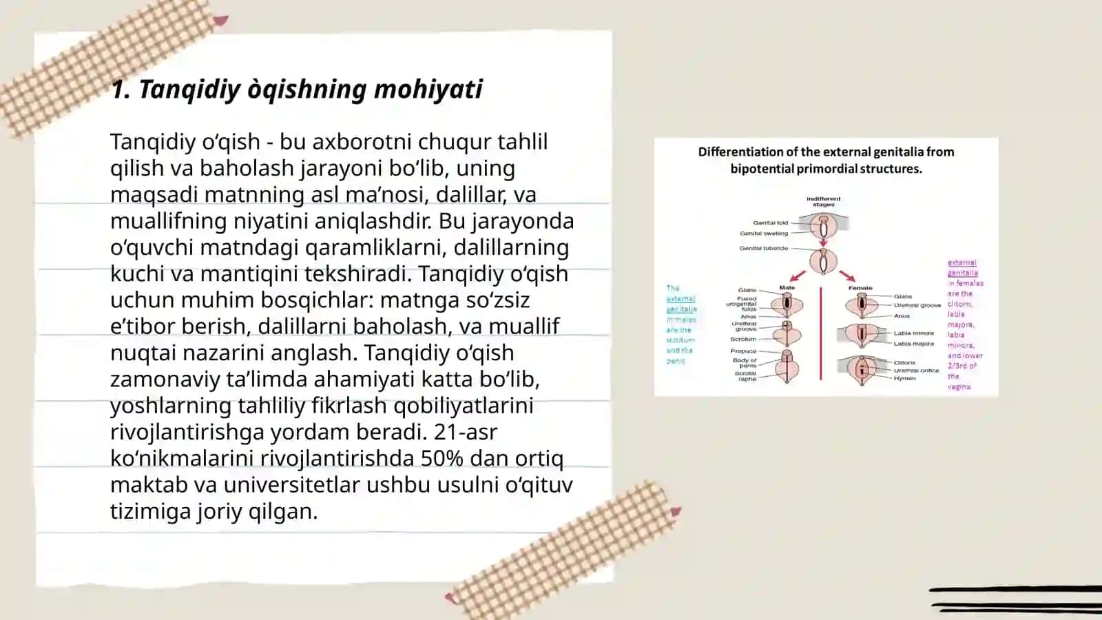 Tanqidiy òqish va samarali amalga oshirish omillari 3