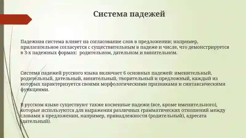 Система падежей русского языка 3