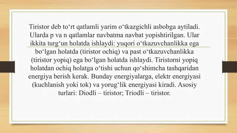 Tristorlar 3