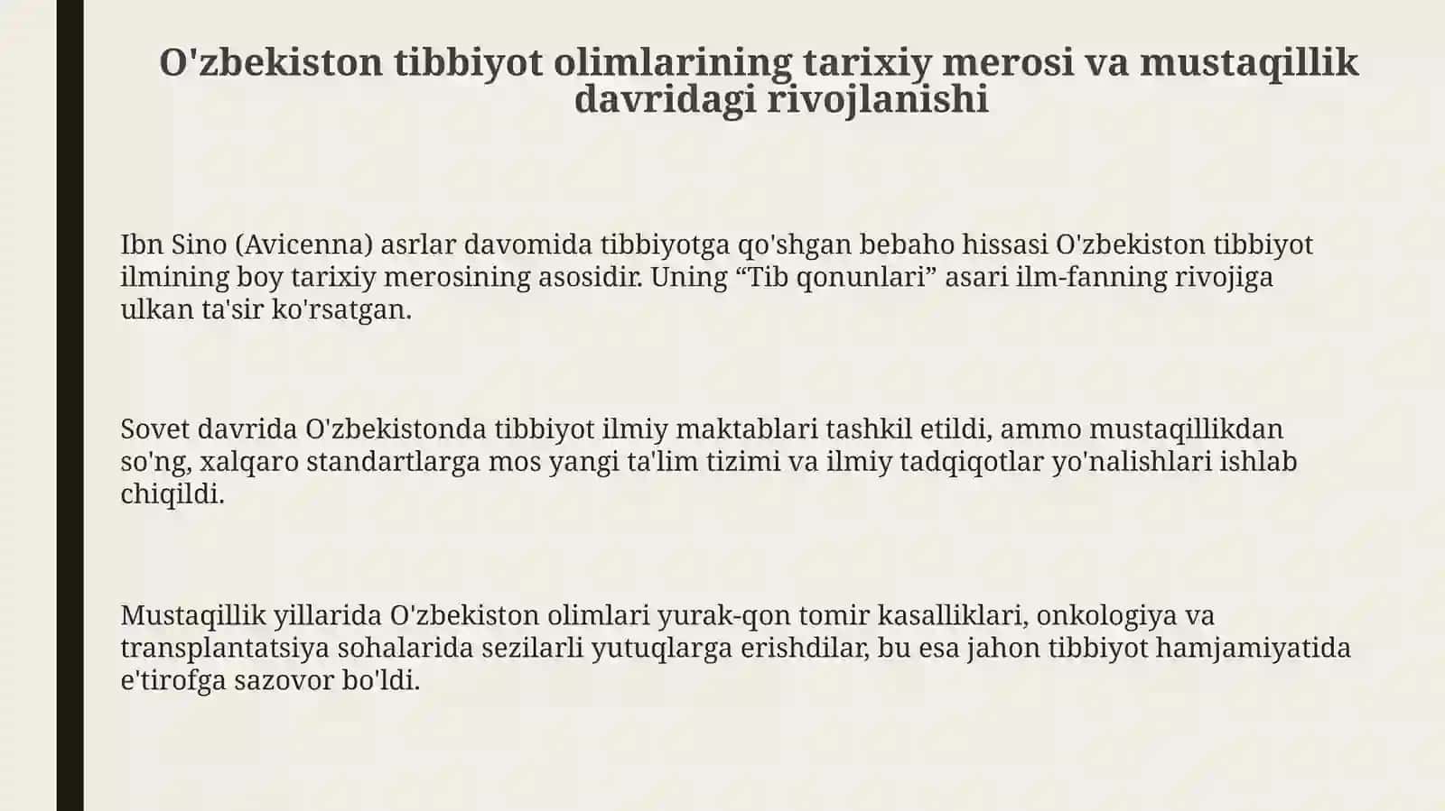 O'zbek tibbiyot olimlari haqida dunyo fikri 3