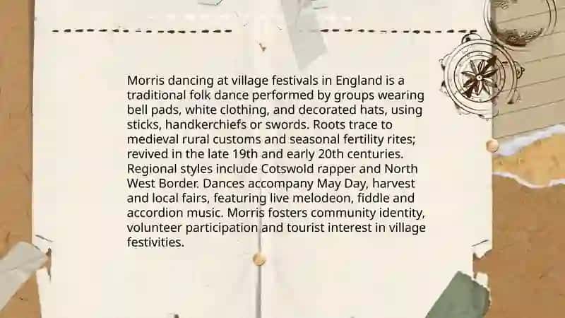 Morris dancing at village festivals in England 3