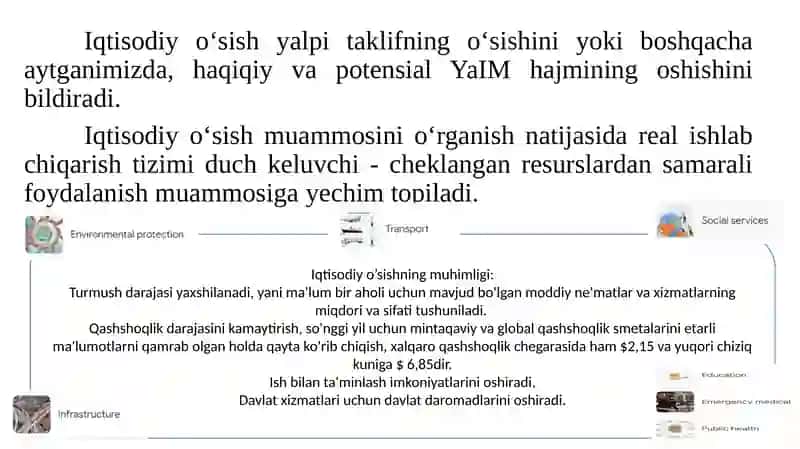 Iqtisodiy o‘sishning umumiy tavsiyf va neokeynscha modellari 3