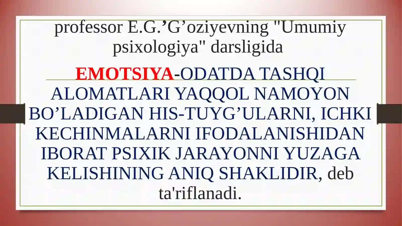 SHAXSNING HISSIY VA IRODAVIY SOHASI 3