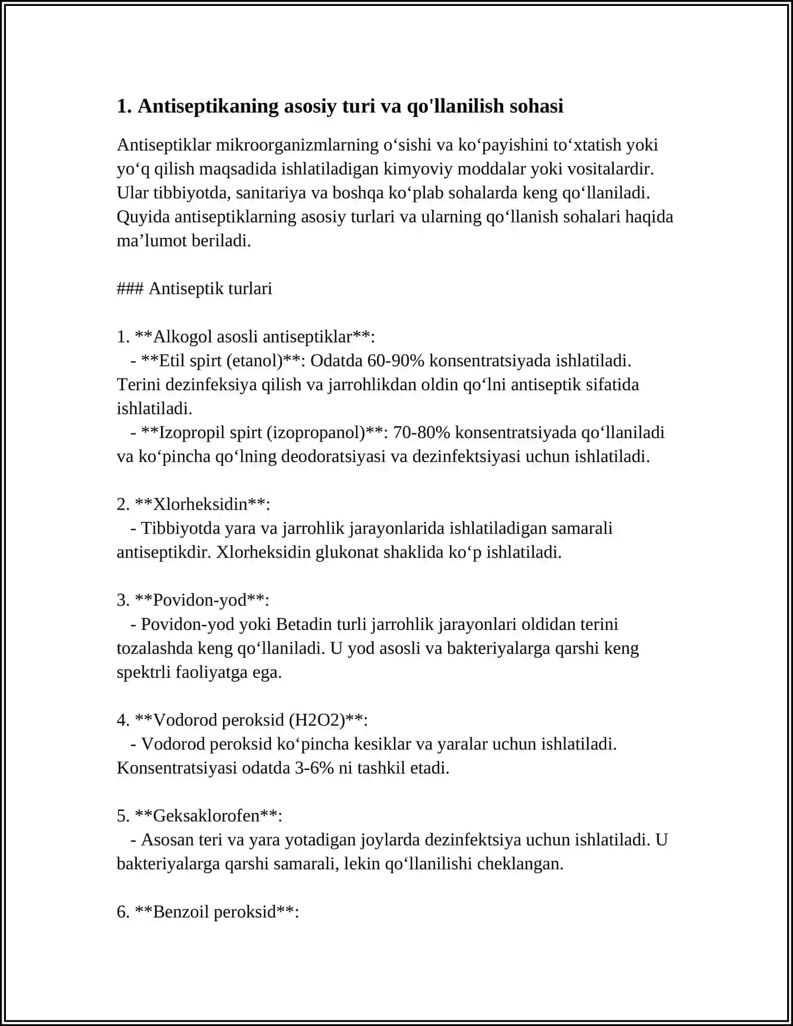 ANTISEPTIKA VA ASEPTIKA ASOSLARI 3