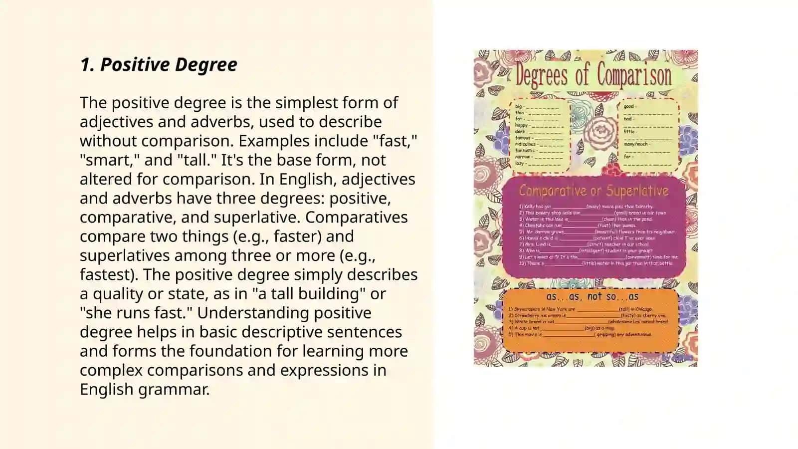 Adjective.Degrees of comparison 3