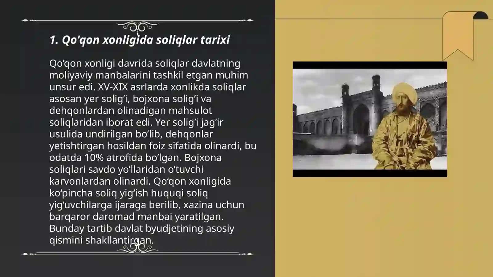 Qo'qon xonligida soliqlar 3