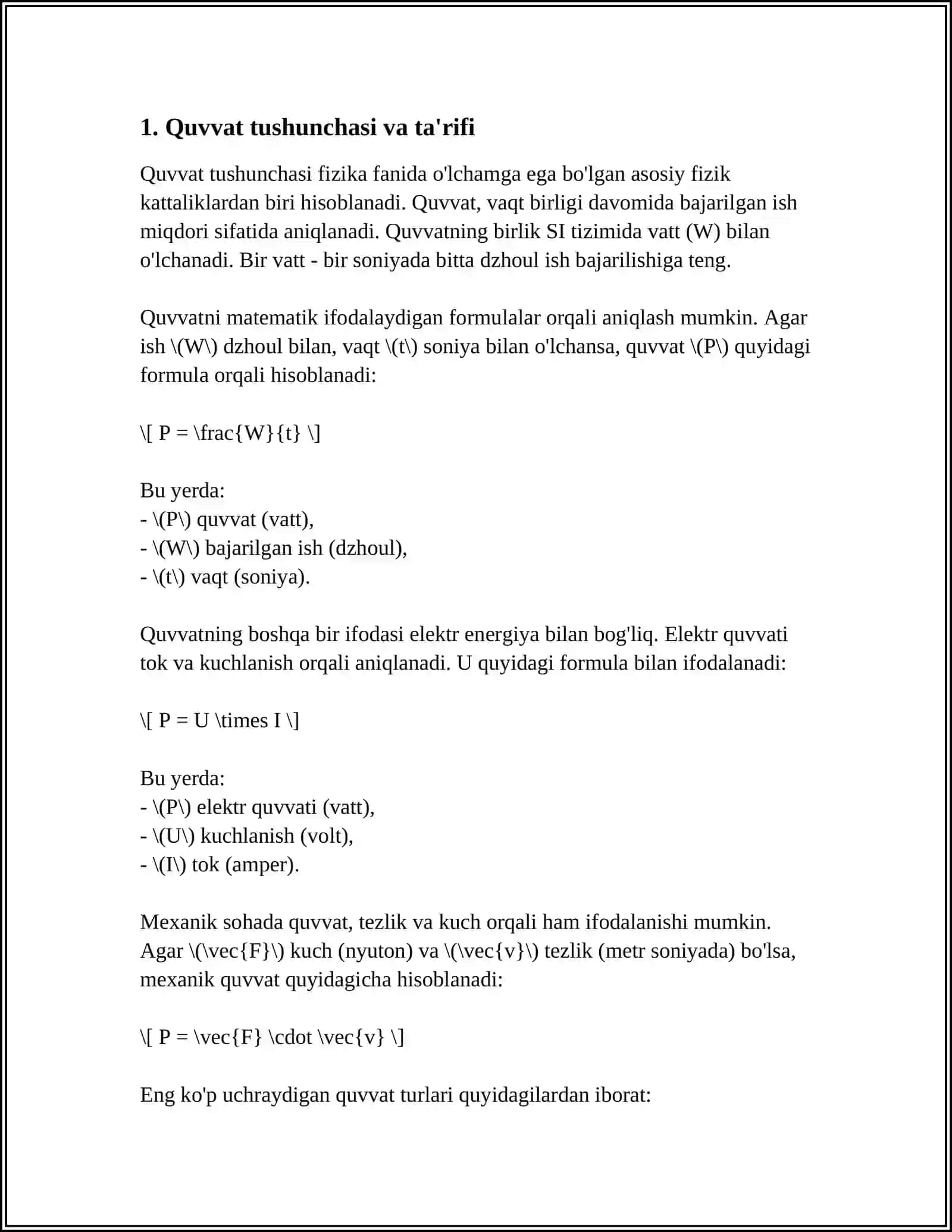 QUVVAT VA UNING BIRLIGI 3