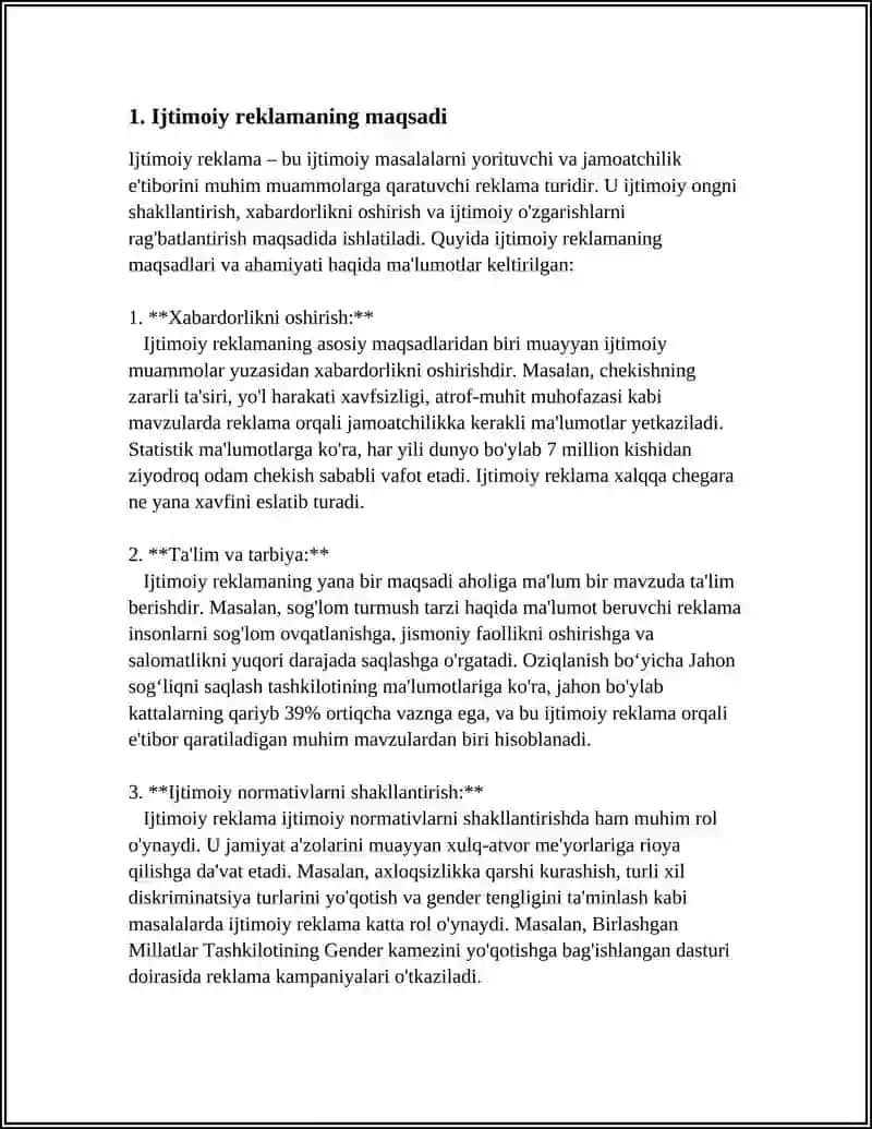 REKLAMANING IJTIMOIY MAZMUN-MOHIYATI 3