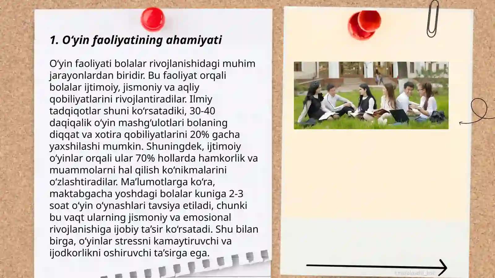 O‘yin faoliyati 3