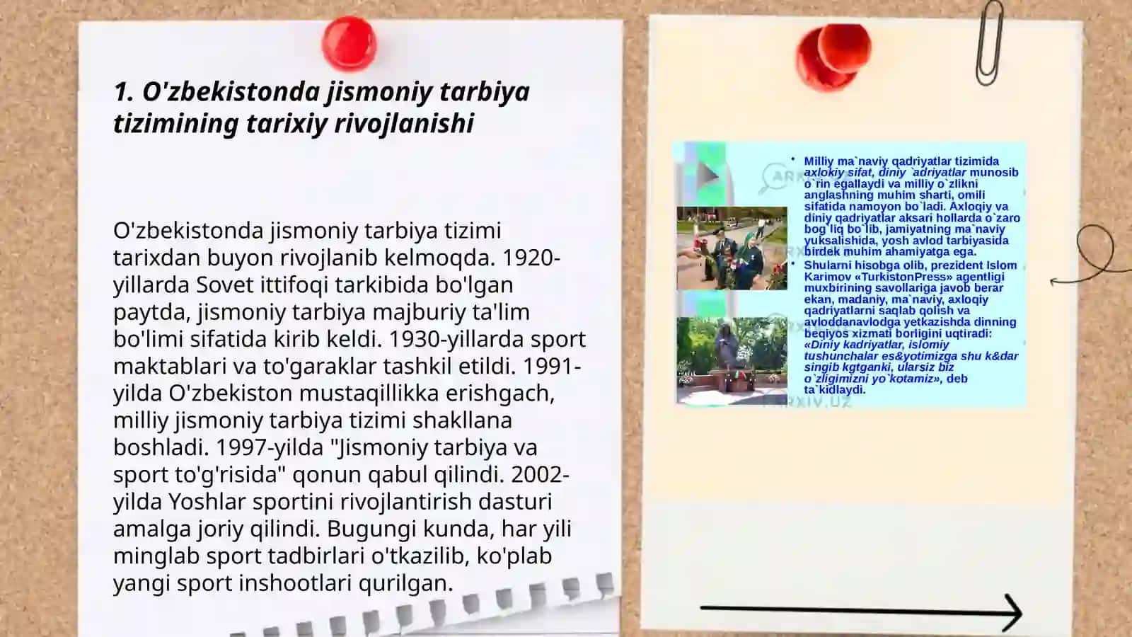 Oʻzbekiston respublikasida jismoniy tarbiya tizmi rivojlanishining umumiy tavsifi 3