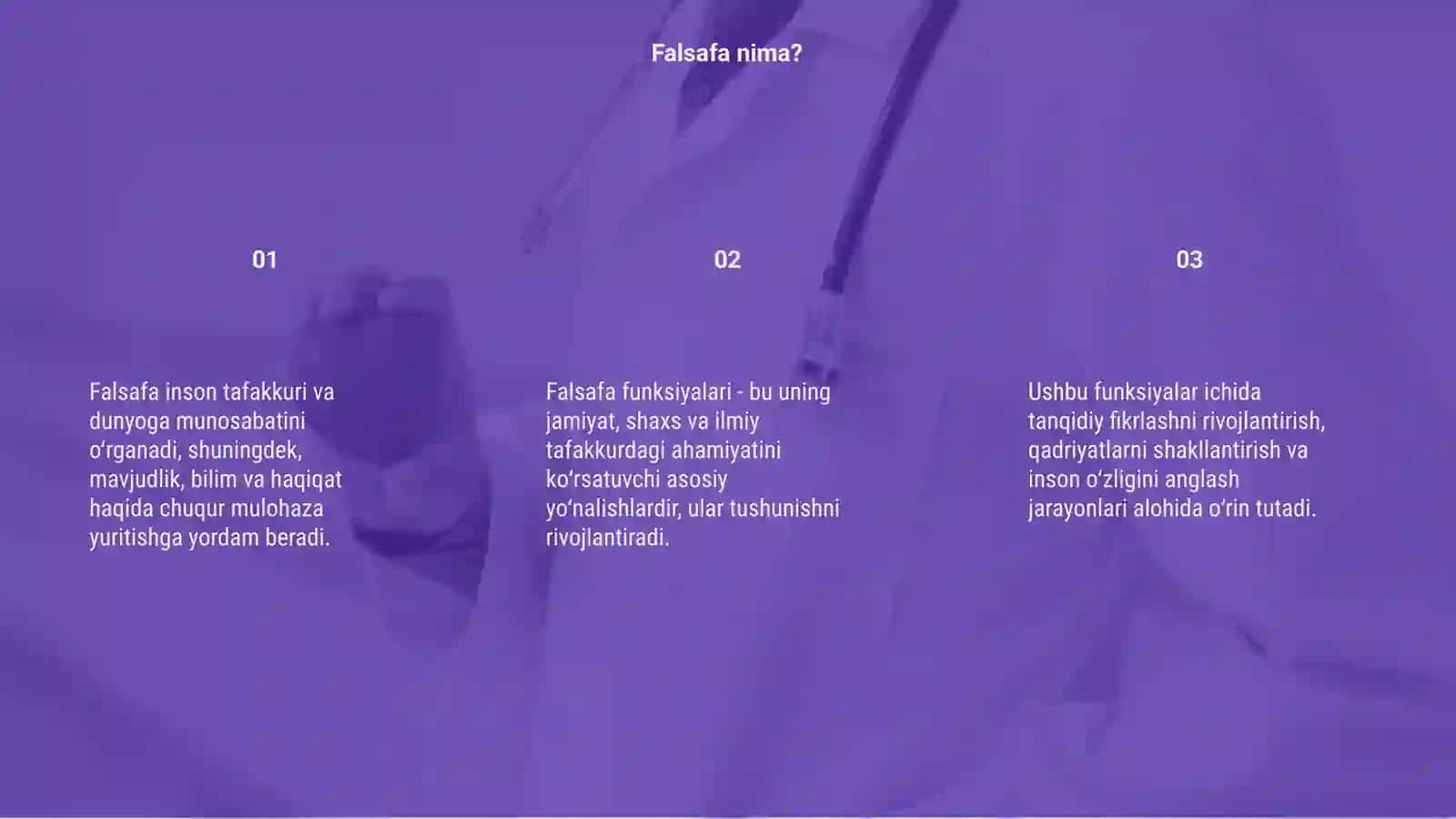 Falsafa funksiyalari 3