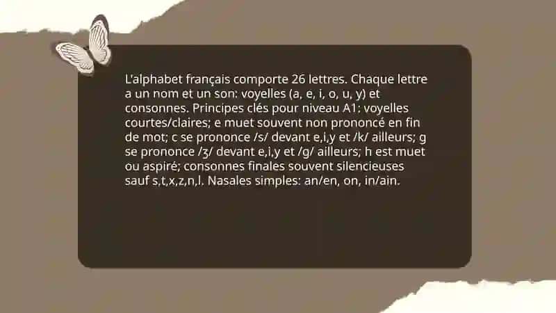 Apprendre aux élèves à la pronunciation, niveau A1 3