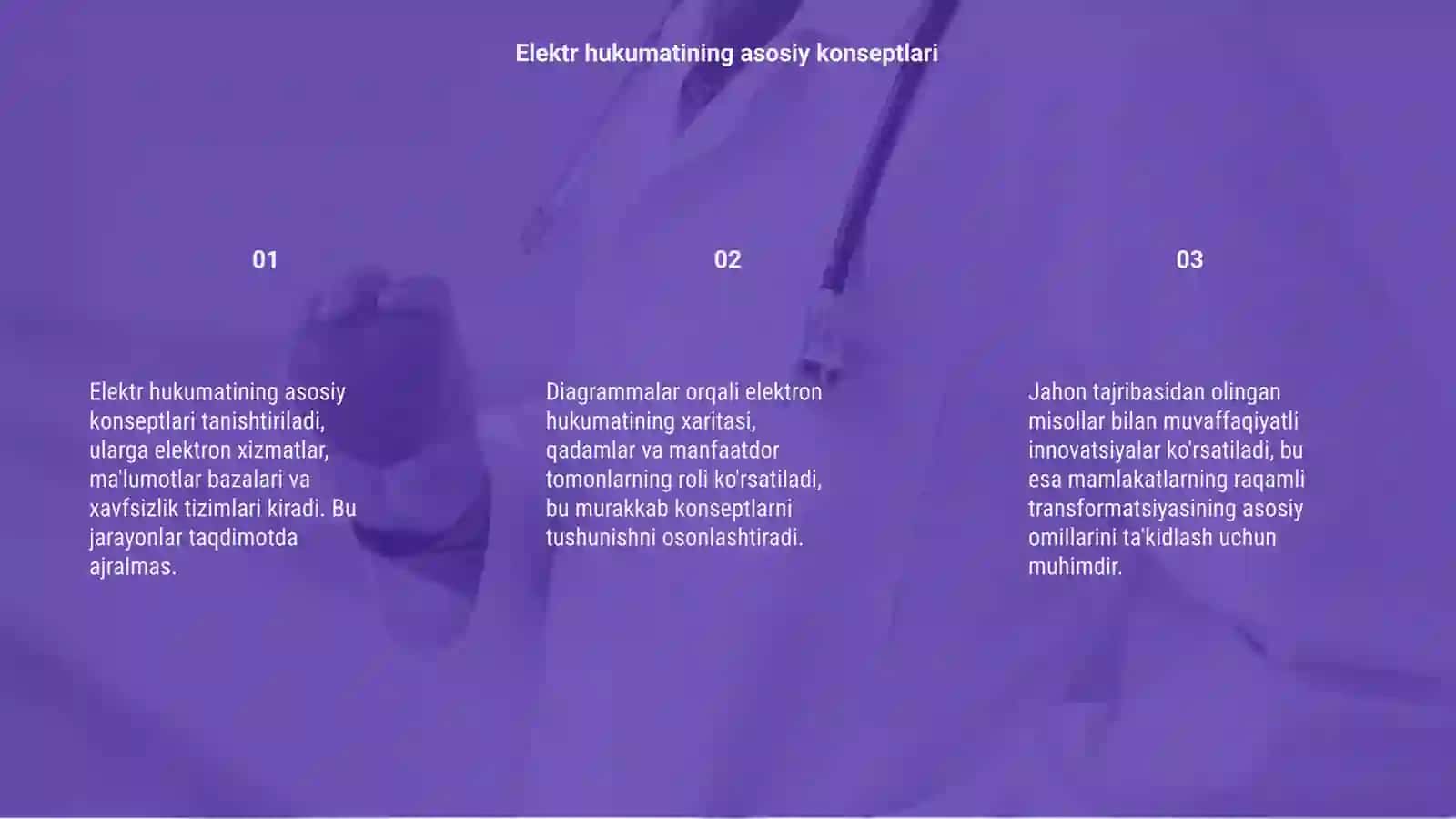 Elektr hukumatini joriy etishning jahon tajribasida taqdimot tayyorlash 3