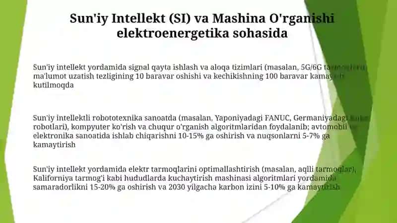 Elektrotexnikaning mazmuni va rivojlanish isteqbolini bayon etish 3