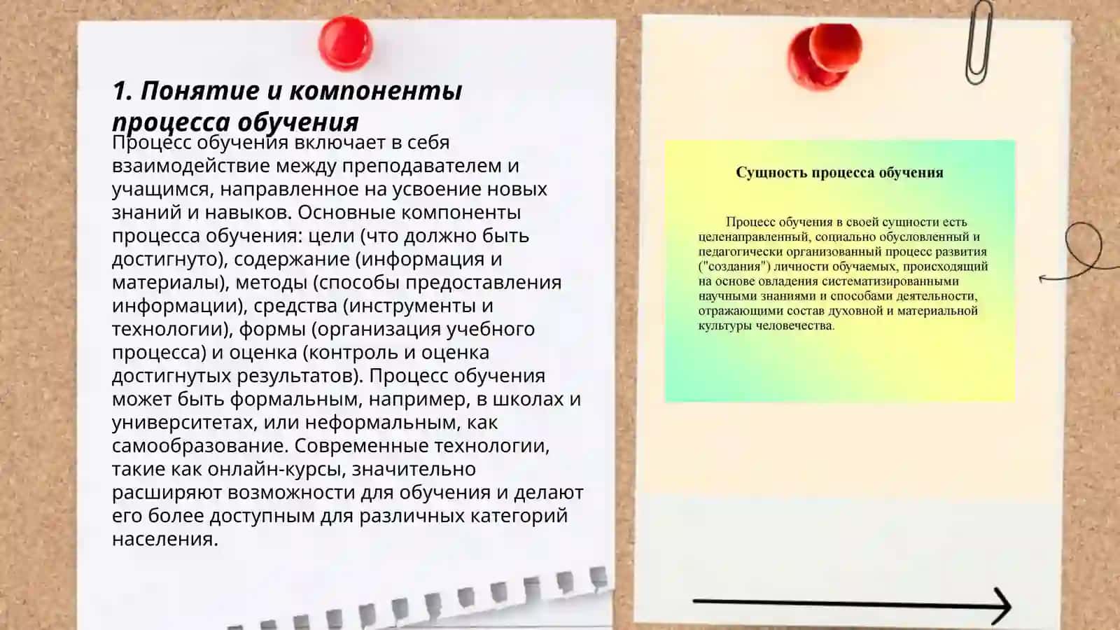 Сущность, организационные формы и методы процесса обучения. 3