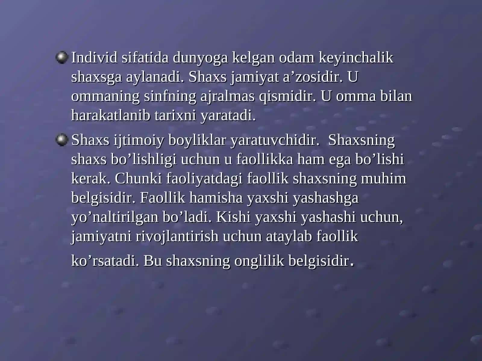 Personologiya-shaxs to’g’risidagi fan 3