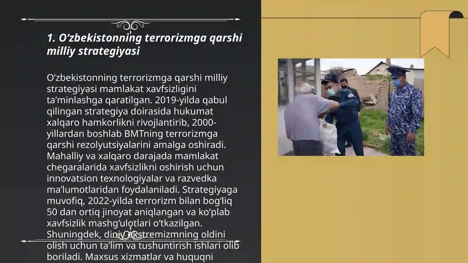Oʻzbekistonning terrorizmga qarshi kurash tajribasi 3