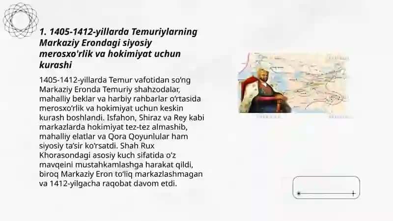 1405-1412-yillarda Temuriylarning Markaziy Erondagi boshqaruvi 3