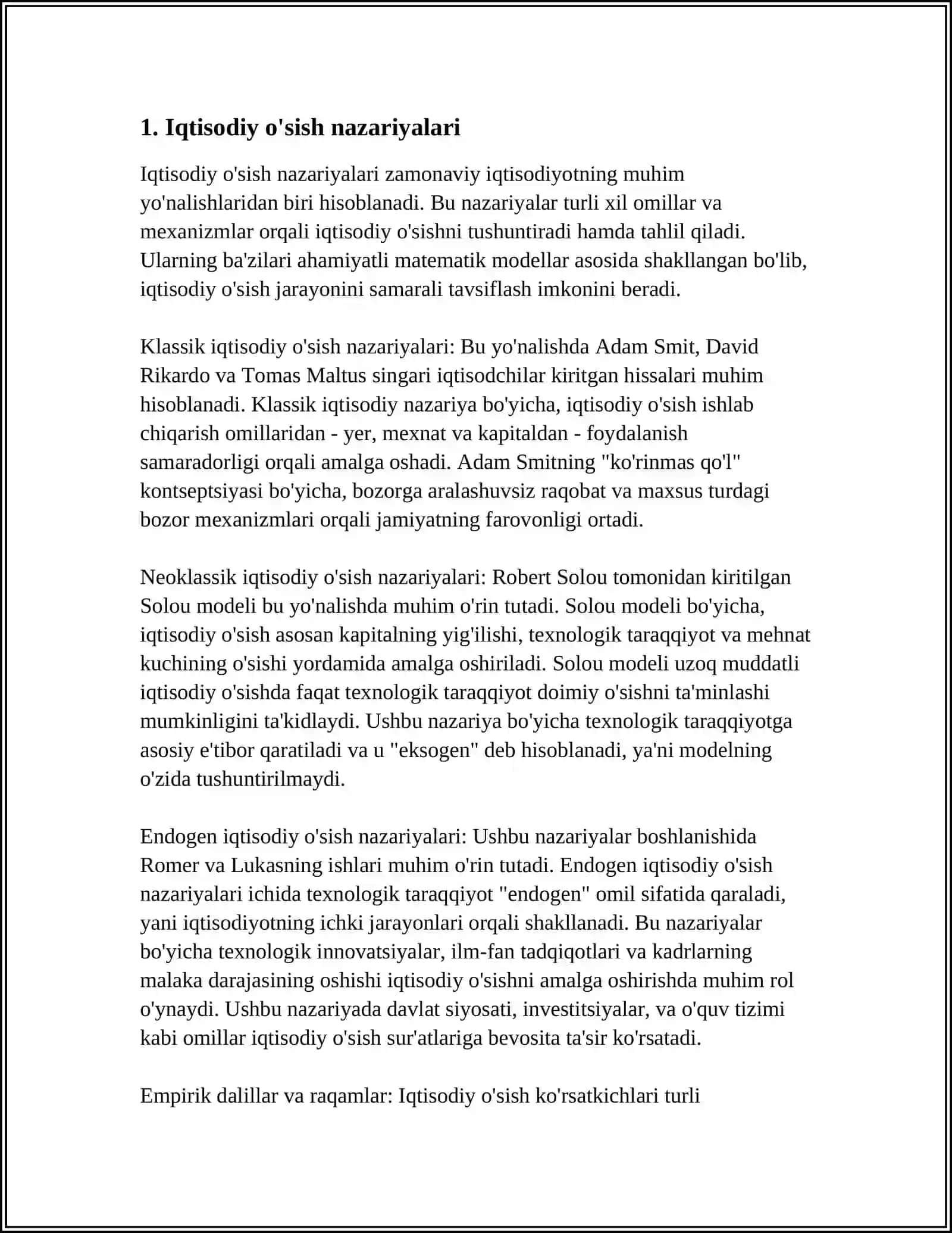 IQTISODIY SIKL VA UNING TURLI XIL NAZARIYALARI 3