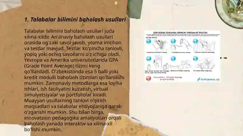 Talabalar bilimini nazorat qilish va ularni takomillashtirish usullari 3