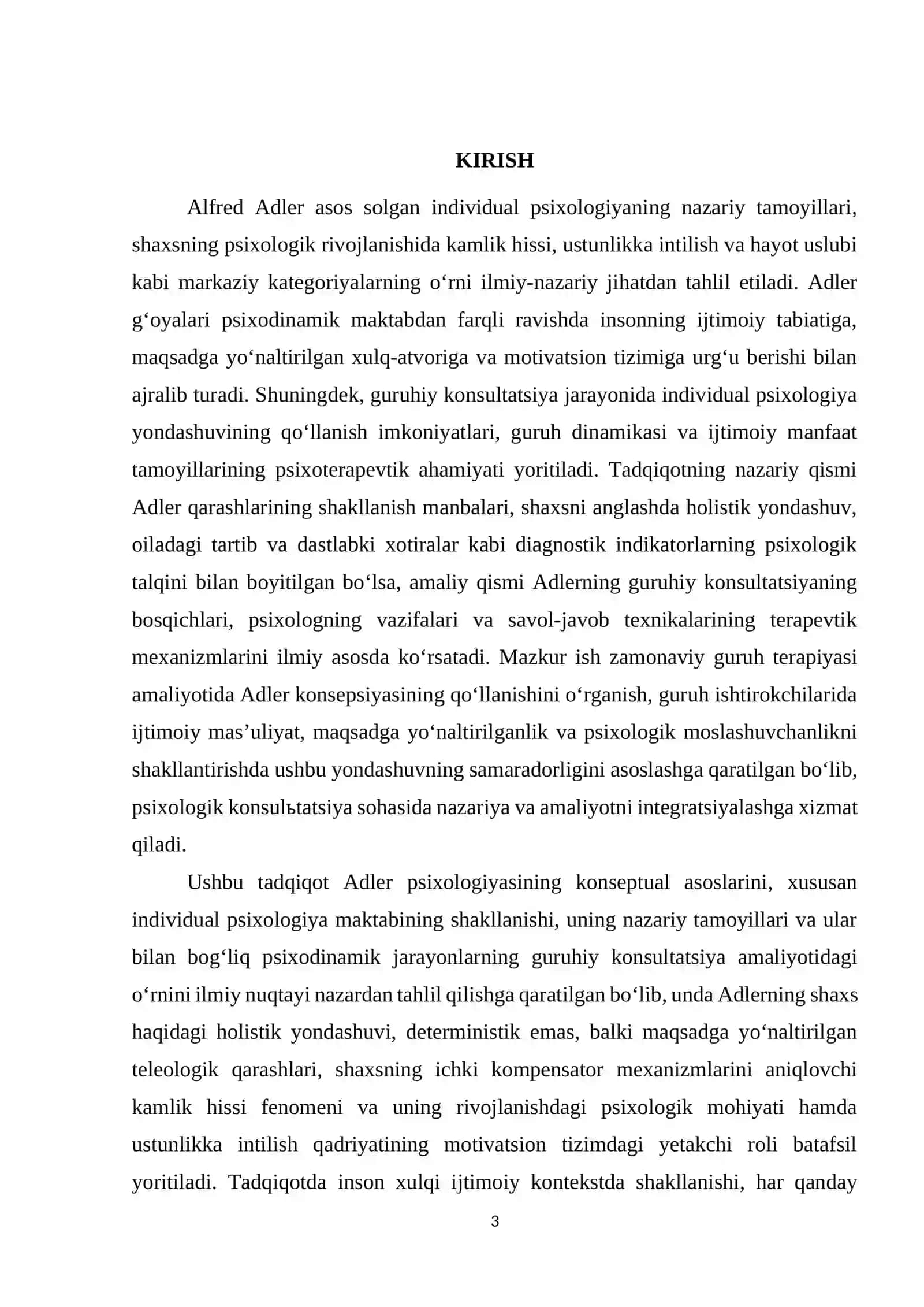 ADLER TALQINIDAGI GURUHIY KONSULTATSIYA 3
