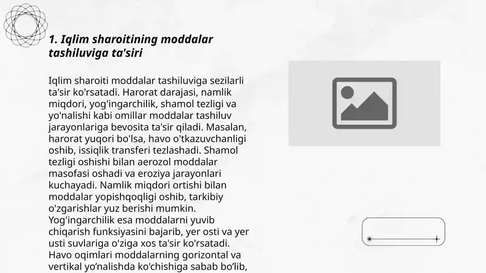 Moddalar tashiluvi jarayoniga tashqi muhit omillarining tasiri 3