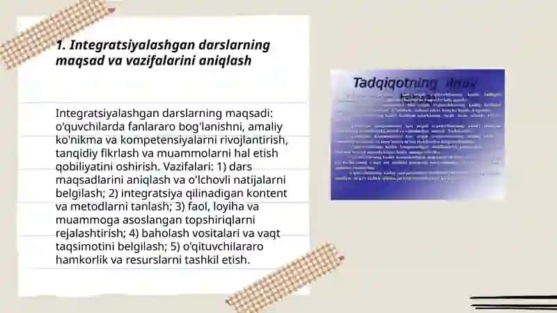 Integratsiyalashgan darslar samaradorligini oshirish omillari 3