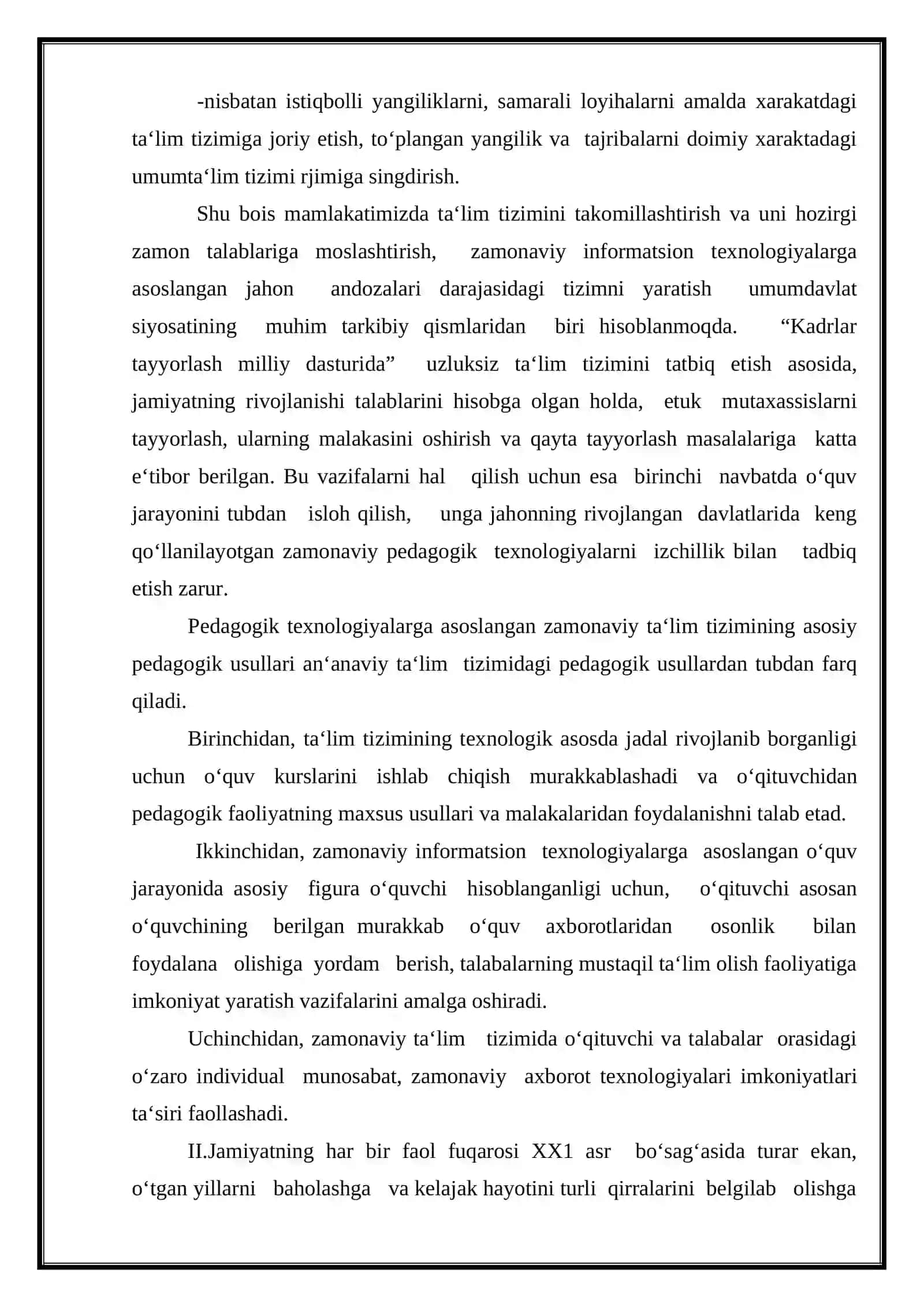 Ta’limning fanga yo’naltirilgan texnologiyasi. 3